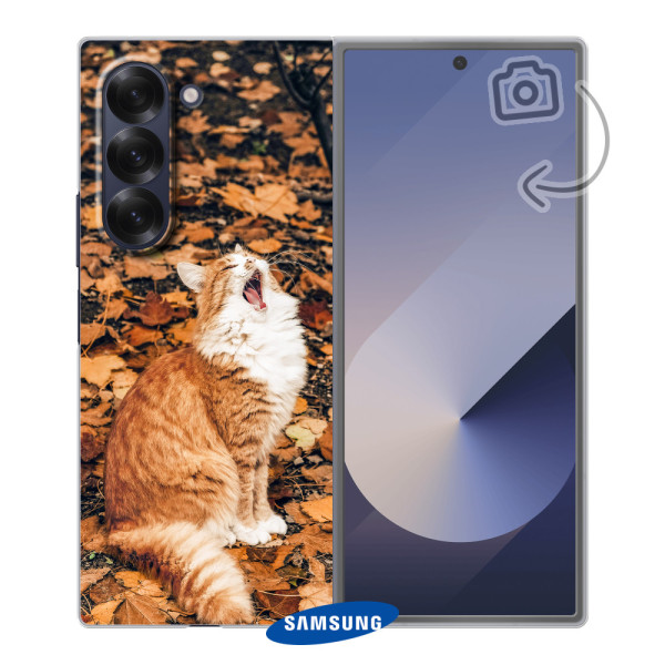 Funda rígida impresa en la parte posterior para Samsung Galaxy Z Fold6