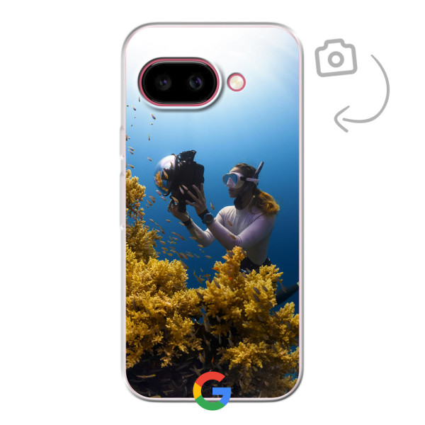 Funda de teléfono con impresión trasera suave para Google Pixel 9A