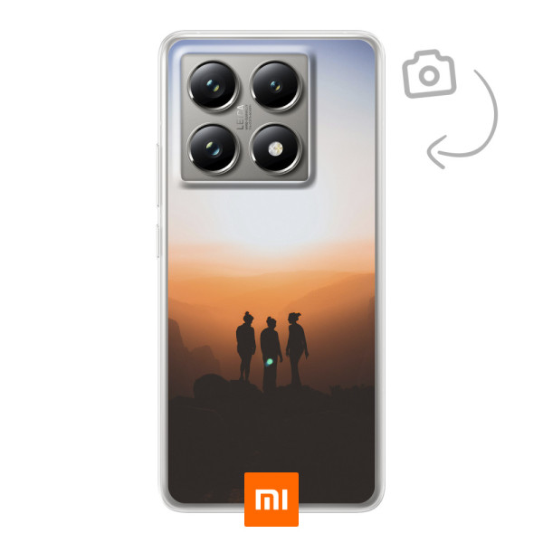 Funda de teléfono con impresión trasera suave para Xiaomi 14T Pro