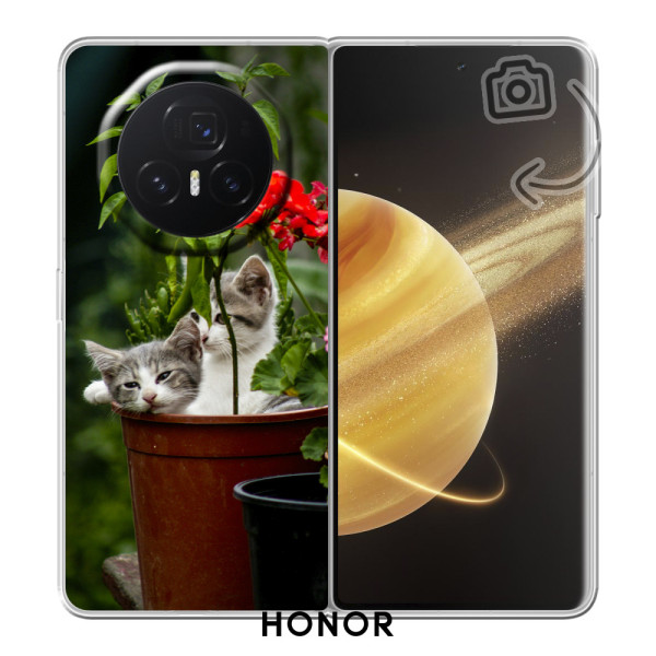 Funda rígida impresa en la parte posterior para Honor Magic V3