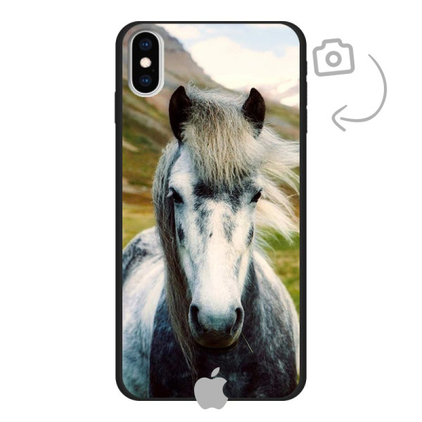 Funda de teléfono con impresión trasera suave para iPhone Xs Max
