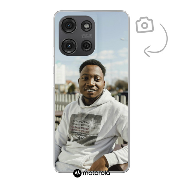 Funda de teléfono con impresión trasera suave para Motorola Moto G86