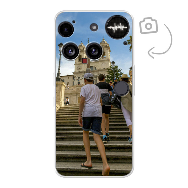 Funda de teléfono con impresión trasera suave para Nothing Phone (3)