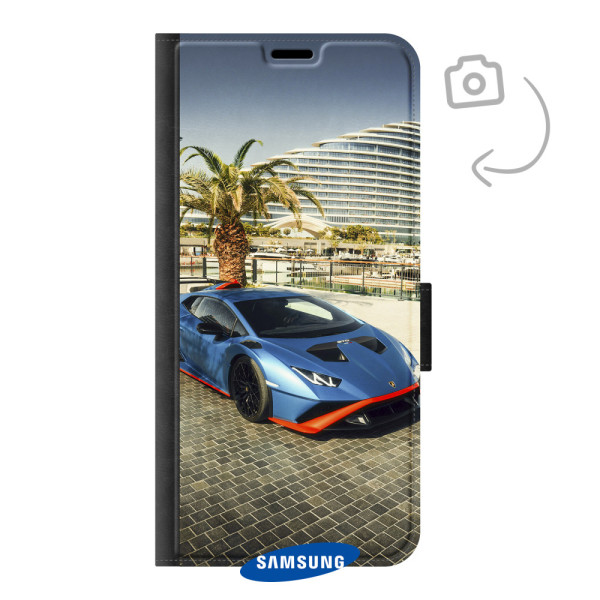 Funda billetera con estampado frontal para Samsung Galaxy A35
