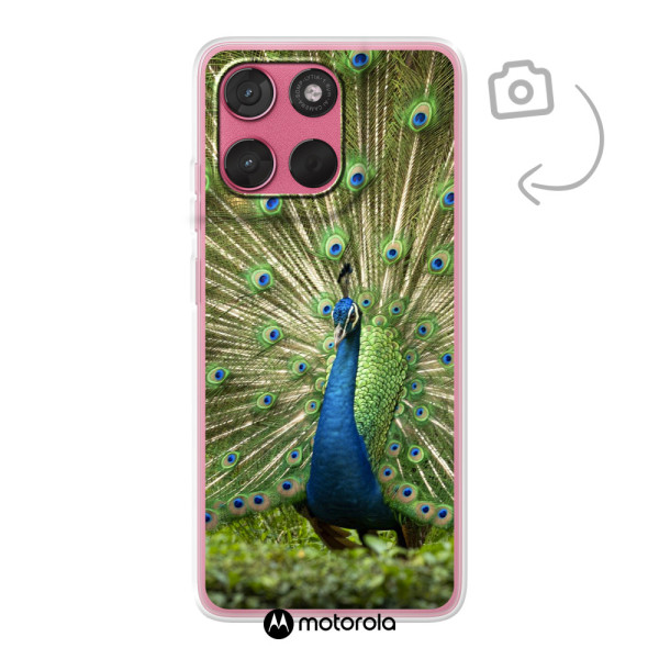 Funda de teléfono con impresión trasera suave para Motorola Moto G57
