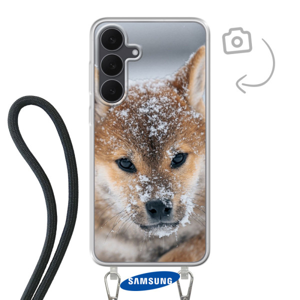 Funda de teléfono con cable para Samsung Galaxy S25 FE