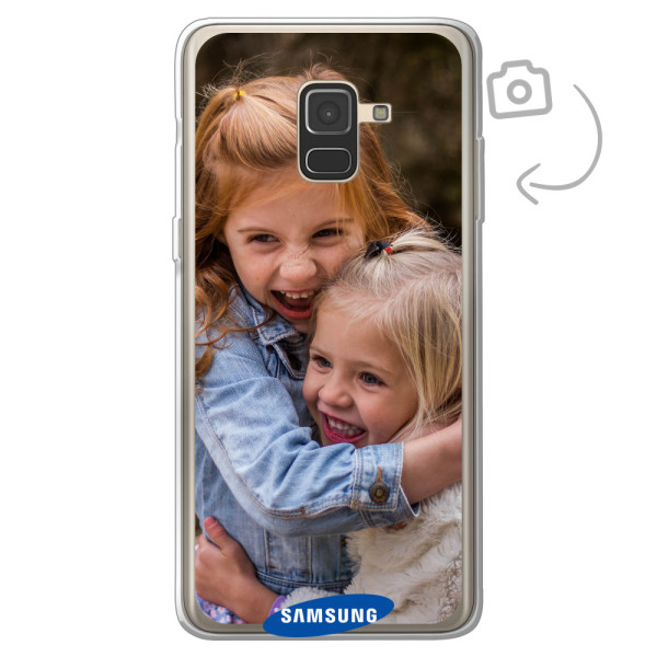 Funda de teléfono con impresión trasera suave para Samsung Galaxy A8 (2018)
