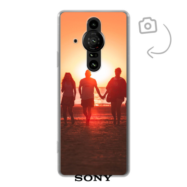 Funda de teléfono con impresión trasera suave para Sony Xperia Pro-I