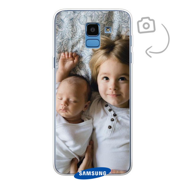 Funda de teléfono con impresión trasera suave para Samsung Galaxy J6 (2018)