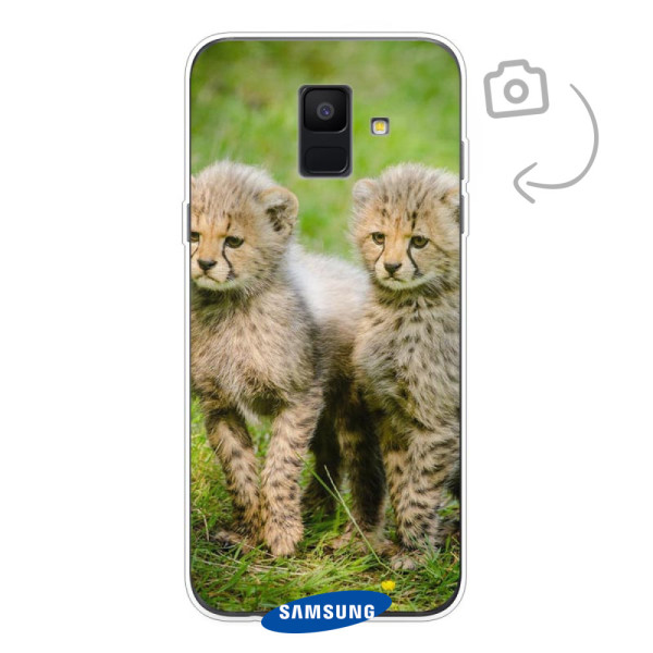 Funda de teléfono con impresión trasera suave para Samsung Galaxy A6 (2018)