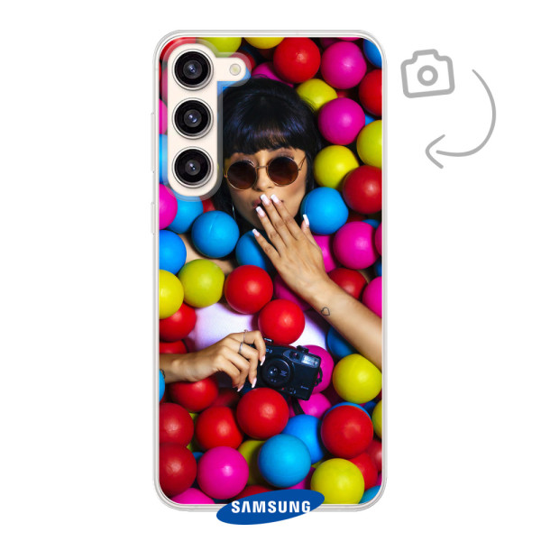 Funda de teléfono con impresión trasera suave para Samsung Galaxy S23 Plus