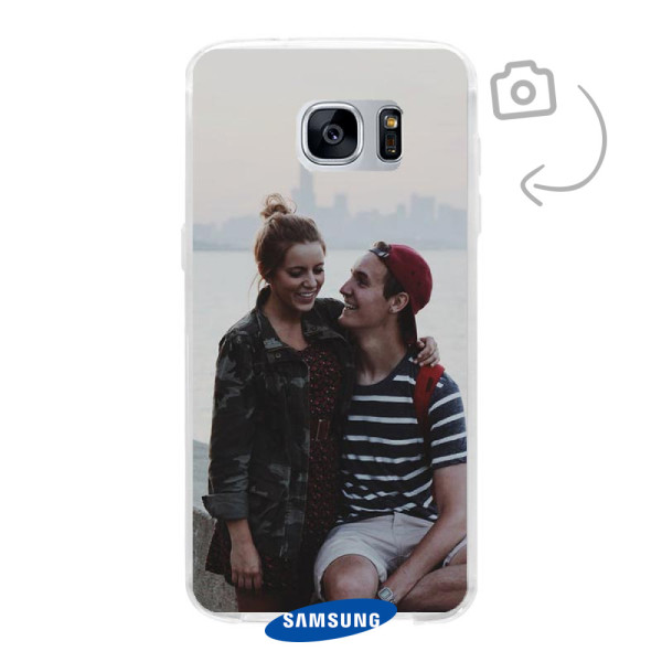 Funda de teléfono con impresión trasera suave para Samsung Galaxy S7 Edge