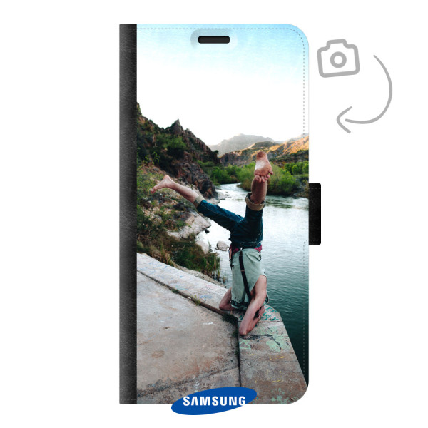 Funda billetera con estampado frontal para Samsung Galaxy S10
