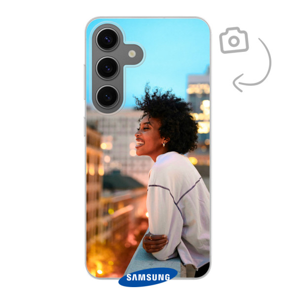 Funda de teléfono con impresión trasera suave para Samsung Galaxy S24