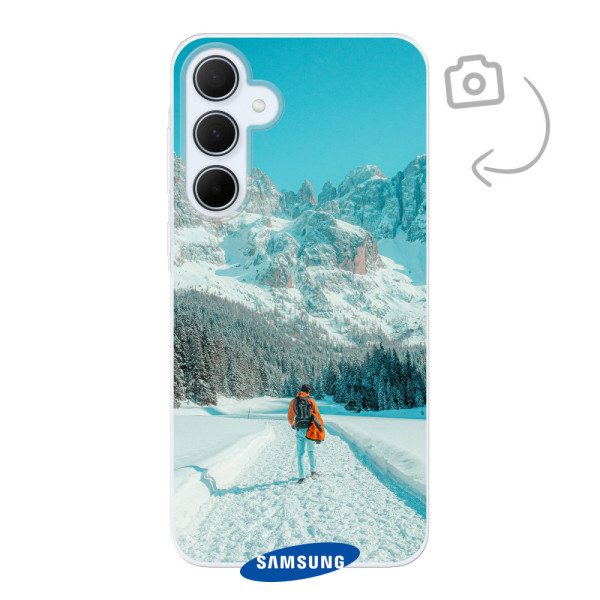 Funda de teléfono con impresión trasera suave para Samsung Galaxy A35